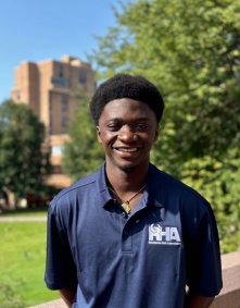 Headshot of RHA Vice President of Finance, Kevin Boasiako. 