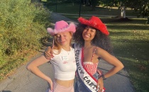 RHA members posing for Rodeo event. 