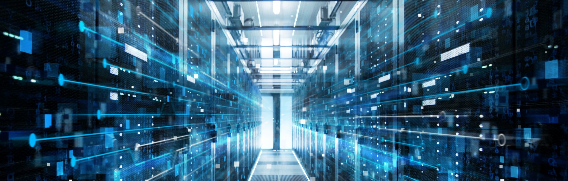 Supercomputer Data Center. 